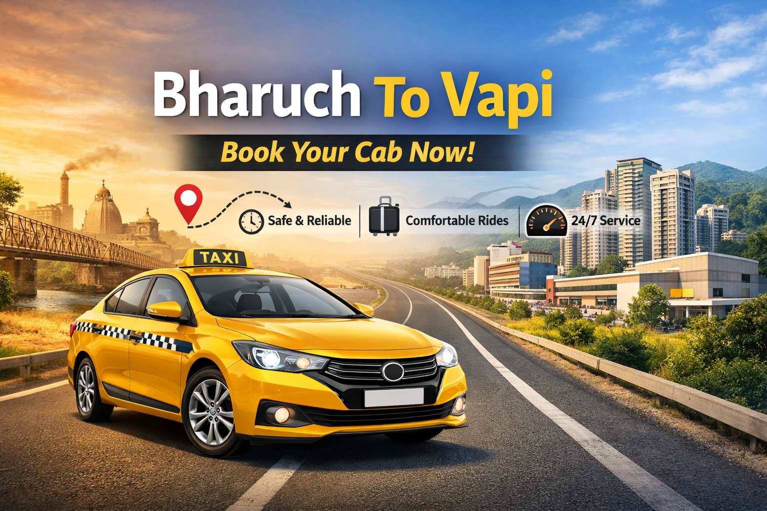Bharuch To Vapi Cab