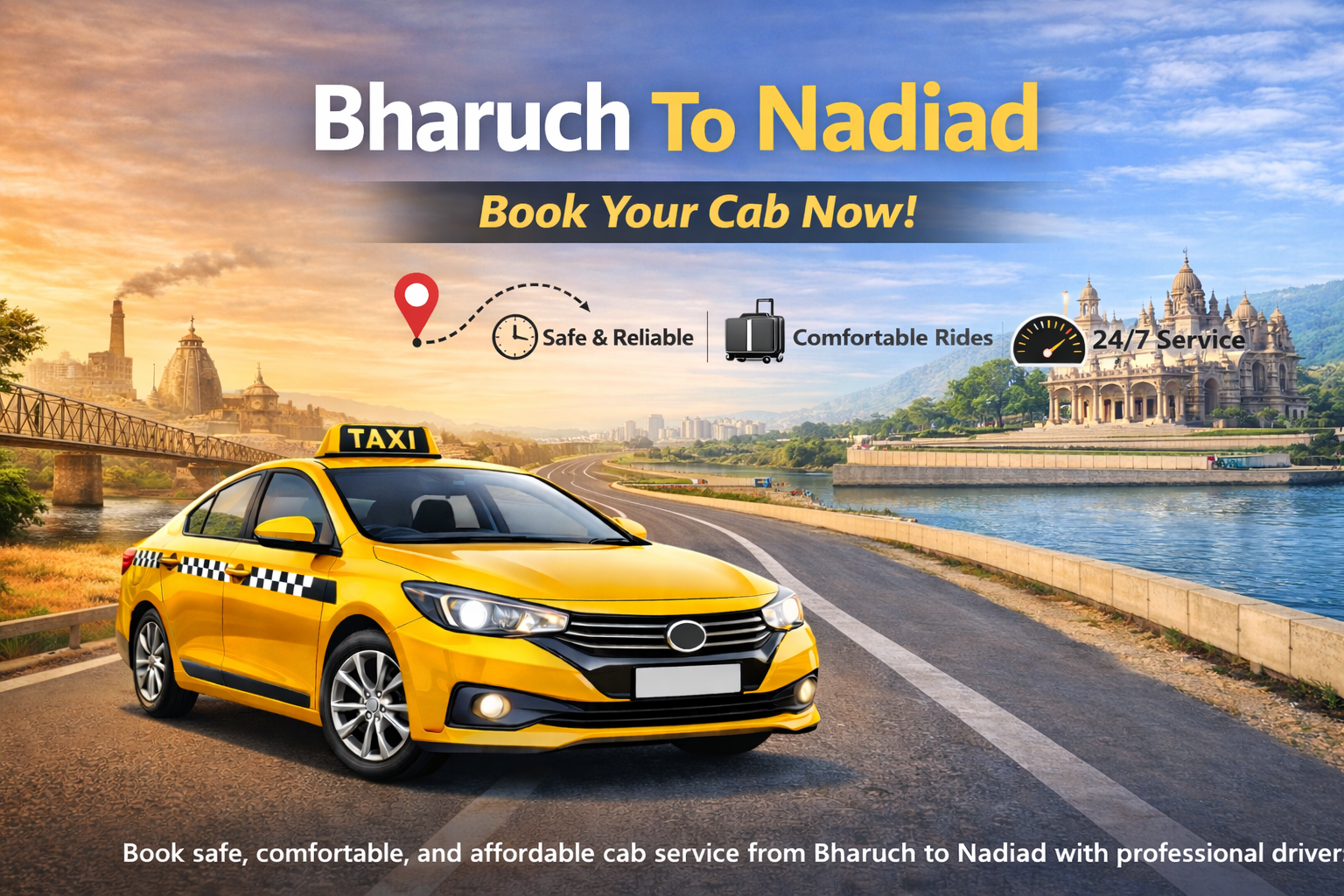 Bharuch To Nadiad Cab